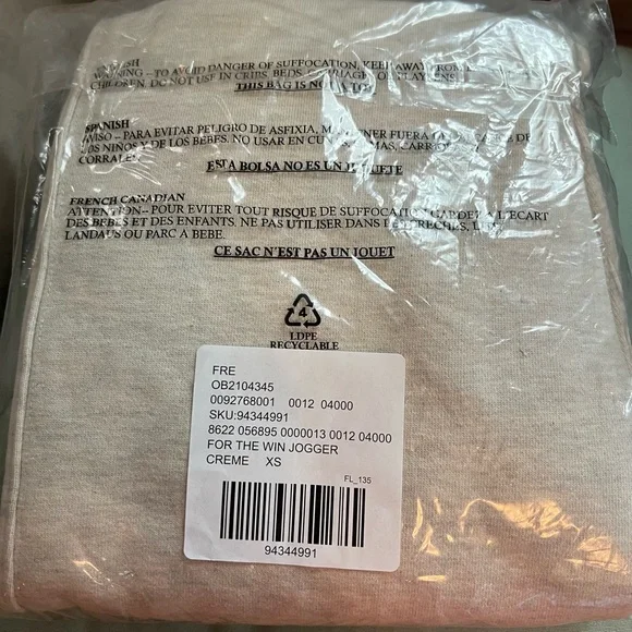 Free People Movement For The Win Joggers in Oatmeal Heather Size XS NWT - Picture 3 of 6